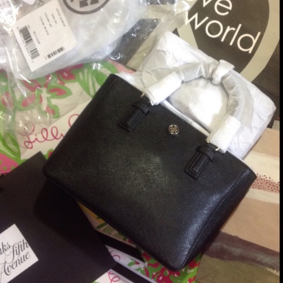 Tory Burch Robinson Mini Square Tote - Picture 3 of 4